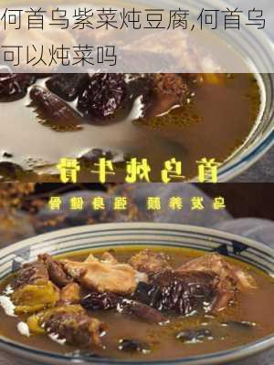 何首乌紫菜炖豆腐,何首乌可以炖菜吗-第1张图片-石头美食网