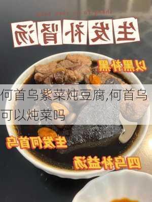 何首乌紫菜炖豆腐,何首乌可以炖菜吗-第3张图片-石头美食网