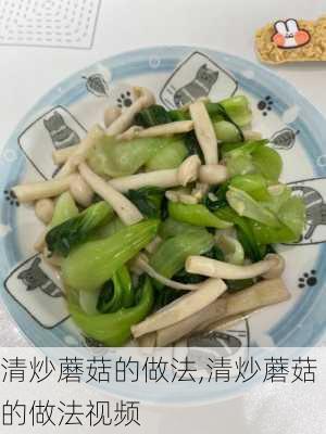 清炒蘑菇的做法,清炒蘑菇的做法视频-第1张图片-石头美食网