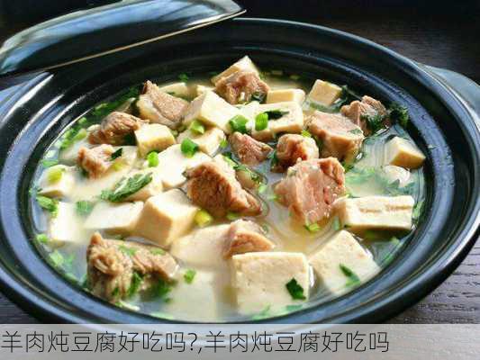 羊肉炖豆腐好吃吗?,羊肉炖豆腐好吃吗