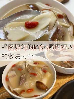 鸭肉炖汤的做法,鸭肉炖汤的做法大全-第1张图片-石头美食网