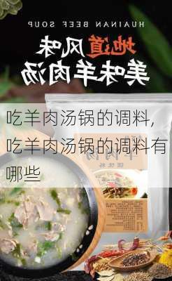 吃羊肉汤锅的调料,吃羊肉汤锅的调料有哪些-第3张图片-石头美食网