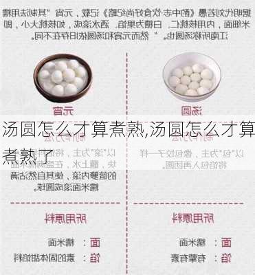 汤圆怎么才算煮熟,汤圆怎么才算煮熟了-第2张图片-石头美食网