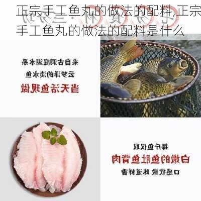 正宗手工鱼丸的做法的配料,正宗手工鱼丸的做法的配料是什么-第1张图片-石头美食网