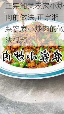 正宗湘菜农家小炒肉的做法,正宗湘菜农家小炒肉的做法视频-第3张图片-石头美食网