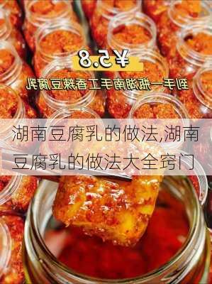 湖南豆腐乳的做法,湖南豆腐乳的做法大全窍门