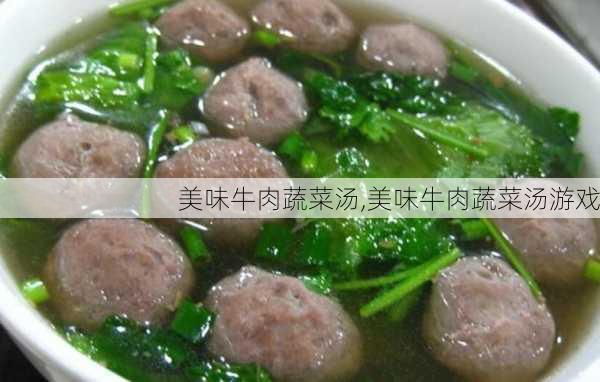 美味牛肉蔬菜汤,美味牛肉蔬菜汤游戏-第3张图片-石头美食网