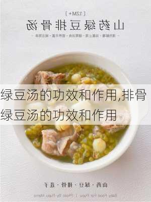 绿豆汤的功效和作用,排骨绿豆汤的功效和作用