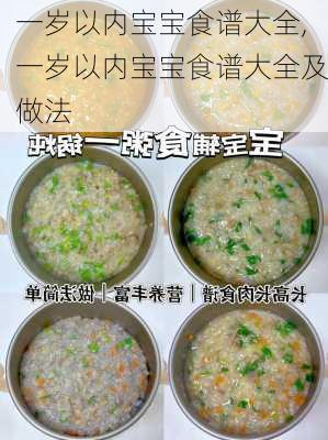 一岁以内宝宝食谱大全,一岁以内宝宝食谱大全及做法