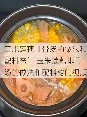 玉米莲藕排骨汤的做法和配料窍门,玉米莲藕排骨汤的做法和配料窍门视频-第3张图片-石头美食网