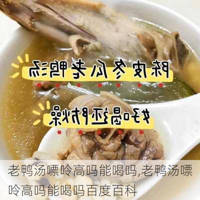 老鸭汤嘌呤高吗能喝吗,老鸭汤嘌呤高吗能喝吗百度百科-第2张图片-石头美食网