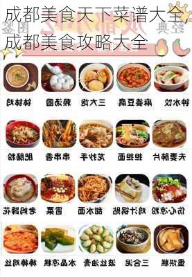 成都美食天下菜谱大全,成都美食攻略大全-第2张图片-石头美食网