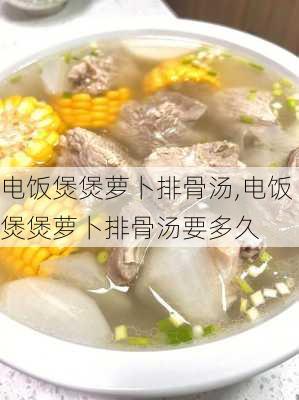 电饭煲煲萝卜排骨汤,电饭煲煲萝卜排骨汤要多久-第2张图片-石头美食网